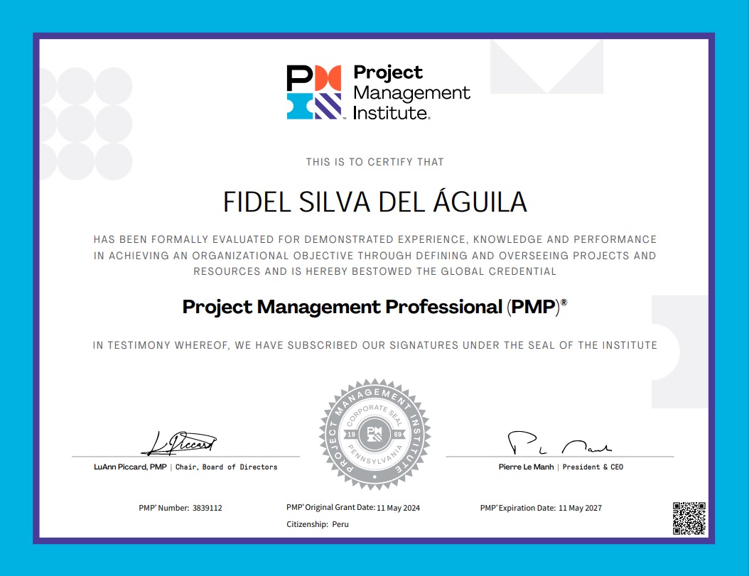 Certificado PMP