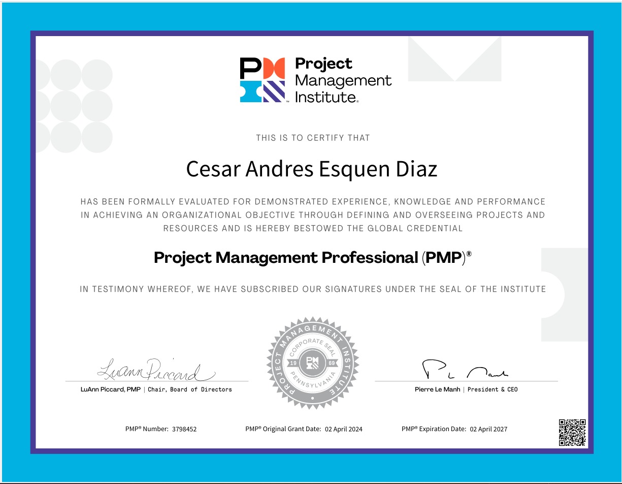 PMP Certificado