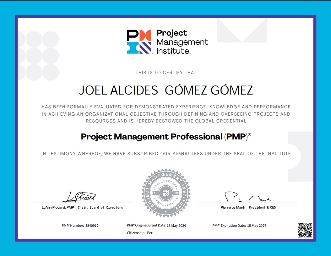 PMP Certificado