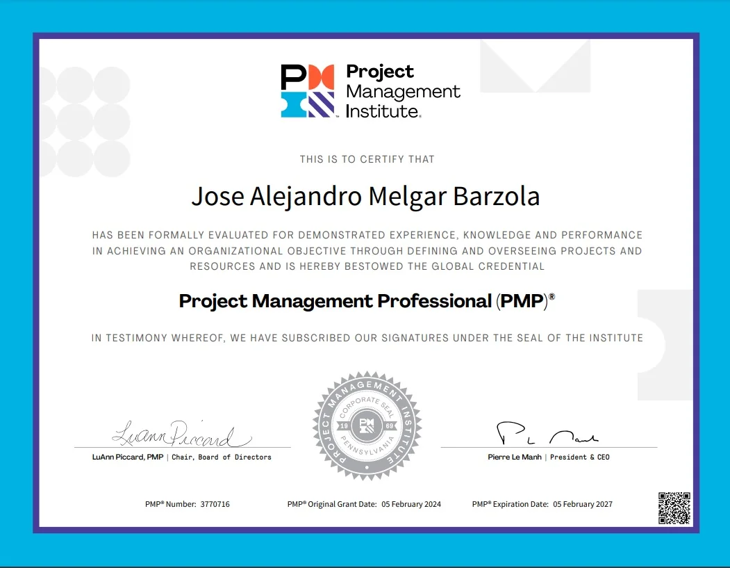 Certificación PMP de un profesional NextPMP